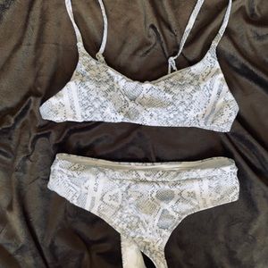 SHEIN snakeskin bikini